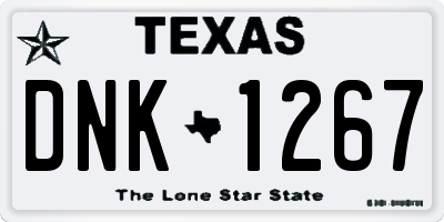 TX license plate DNK1267