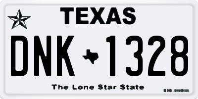 TX license plate DNK1328