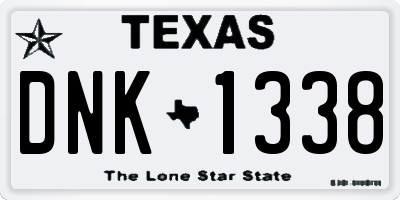 TX license plate DNK1338