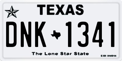 TX license plate DNK1341