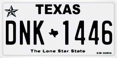 TX license plate DNK1446