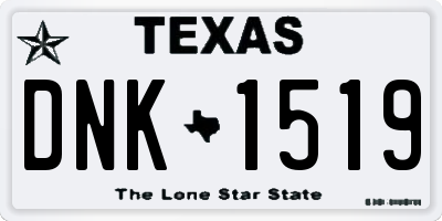 TX license plate DNK1519
