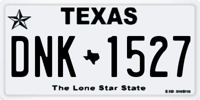 TX license plate DNK1527