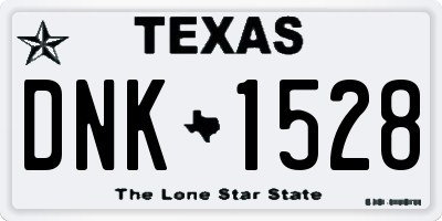 TX license plate DNK1528