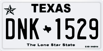 TX license plate DNK1529