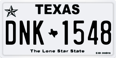 TX license plate DNK1548