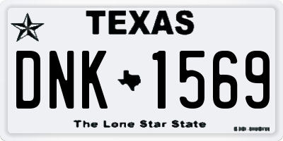 TX license plate DNK1569