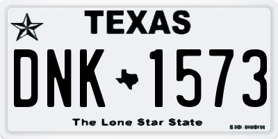 TX license plate DNK1573