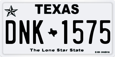 TX license plate DNK1575