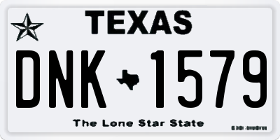 TX license plate DNK1579