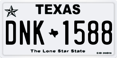 TX license plate DNK1588