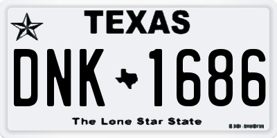 TX license plate DNK1686