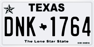 TX license plate DNK1764