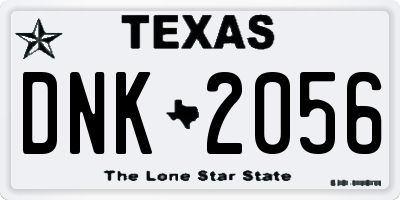 TX license plate DNK2056