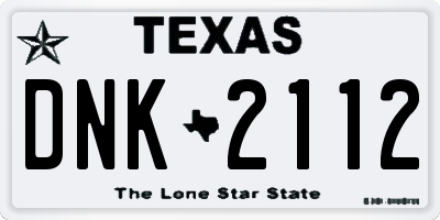 TX license plate DNK2112