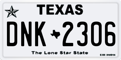 TX license plate DNK2306