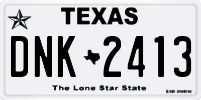 TX license plate DNK2413