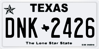 TX license plate DNK2426