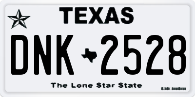 TX license plate DNK2528