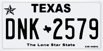 TX license plate DNK2579