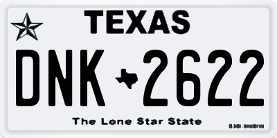 TX license plate DNK2622