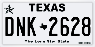 TX license plate DNK2628