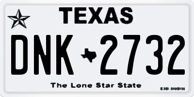 TX license plate DNK2732