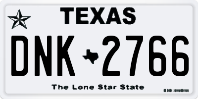 TX license plate DNK2766