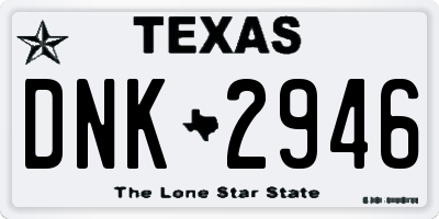 TX license plate DNK2946
