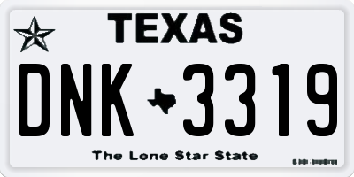 TX license plate DNK3319