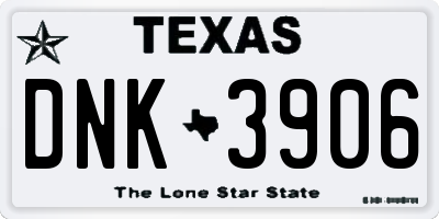 TX license plate DNK3906