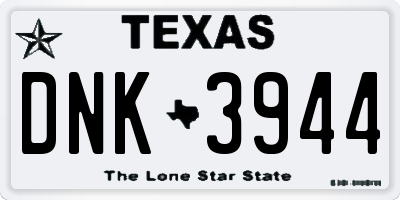 TX license plate DNK3944