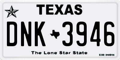 TX license plate DNK3946