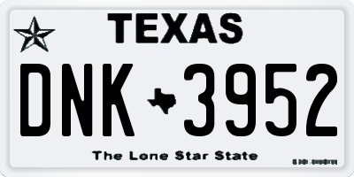 TX license plate DNK3952