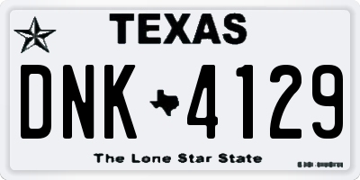 TX license plate DNK4129