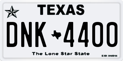 TX license plate DNK4400