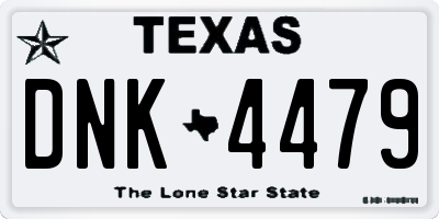 TX license plate DNK4479