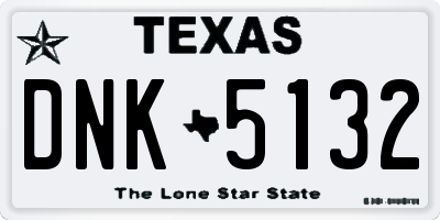 TX license plate DNK5132