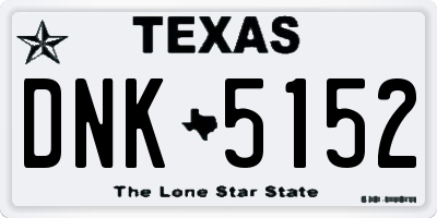 TX license plate DNK5152