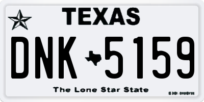 TX license plate DNK5159