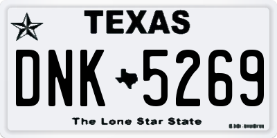 TX license plate DNK5269
