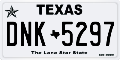 TX license plate DNK5297