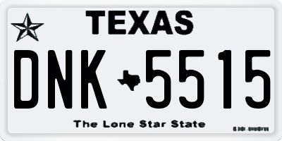 TX license plate DNK5515