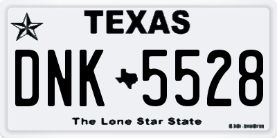 TX license plate DNK5528