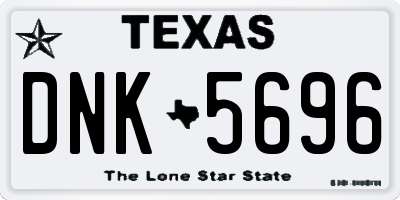 TX license plate DNK5696