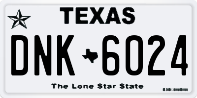 TX license plate DNK6024