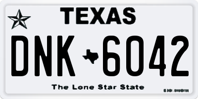 TX license plate DNK6042