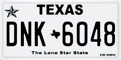 TX license plate DNK6048