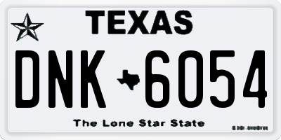 TX license plate DNK6054