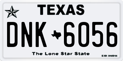 TX license plate DNK6056